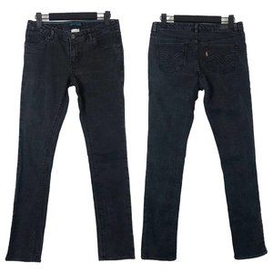 Levi's Girls Skinny Fit Low Rise Dark Grey Jeans 14